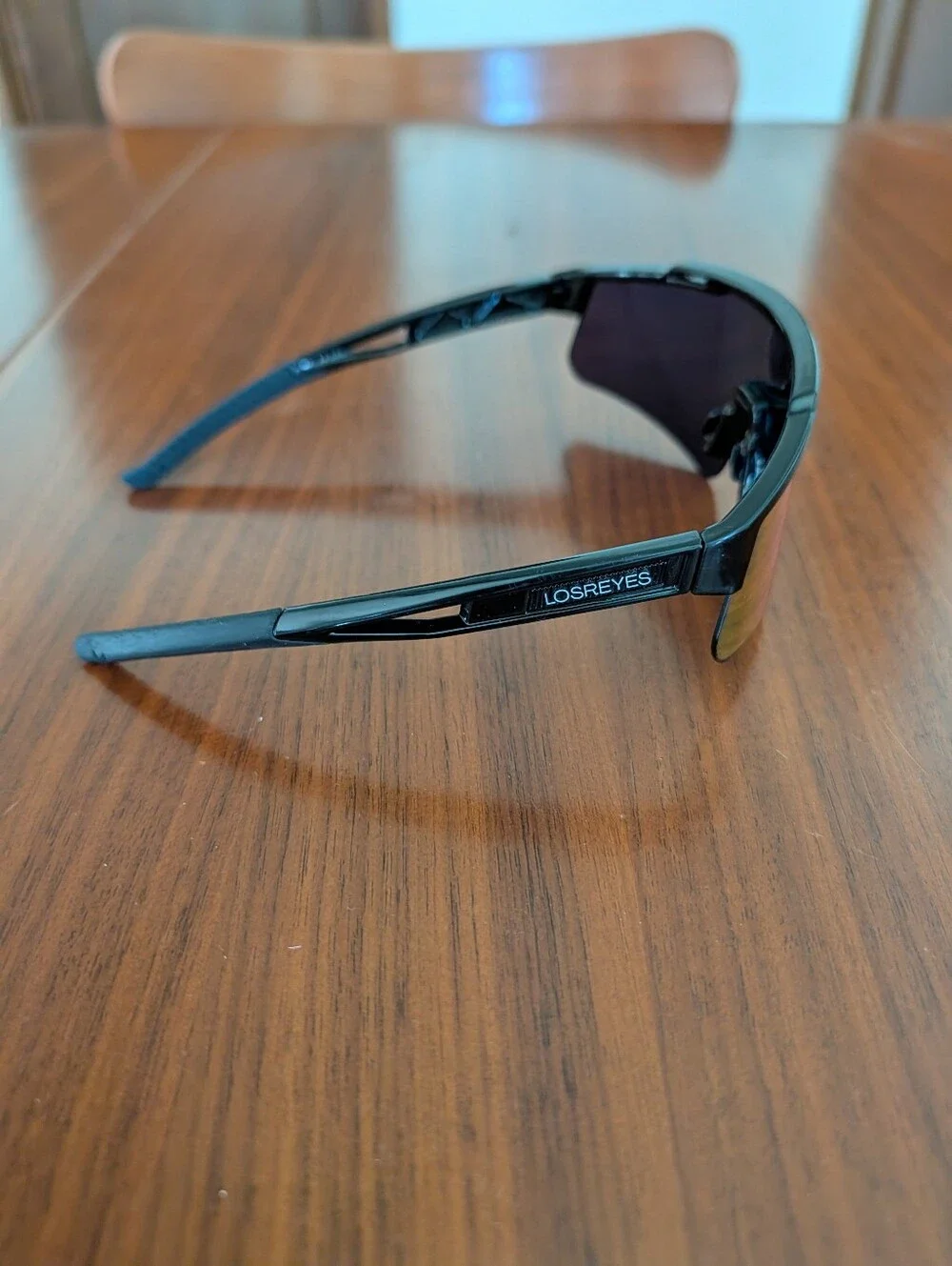 Los Reyes Prime Polarized Orange Wrap Sunglasses Pre Owned